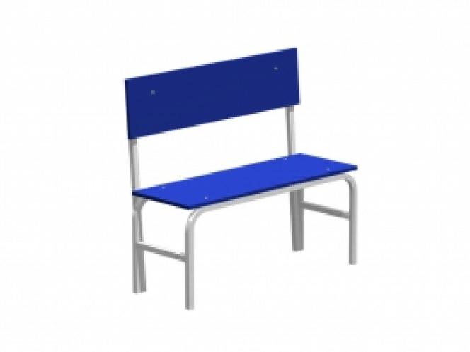 Скамья гардеробная со спинкой (лдсп) 850х1200х375